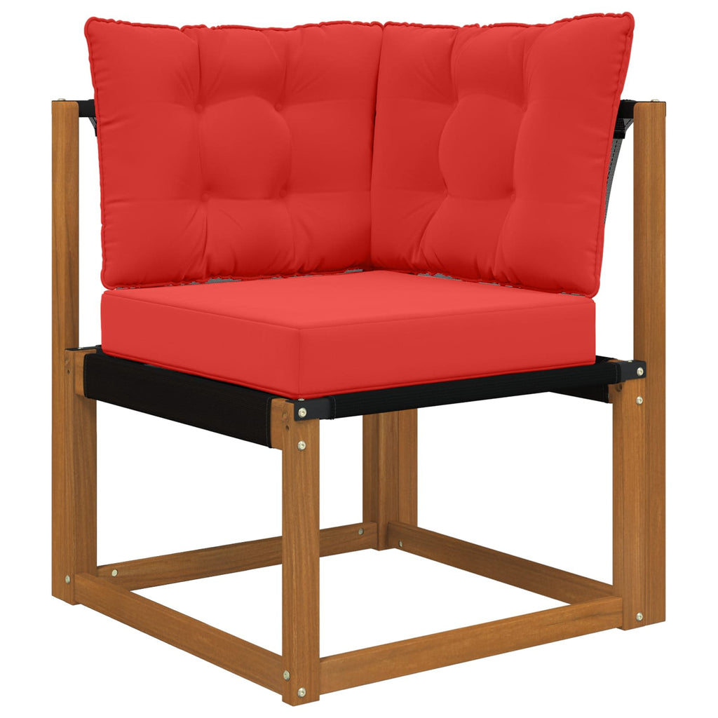 Sofakissen für draußen 3 pcs Rot Polyester