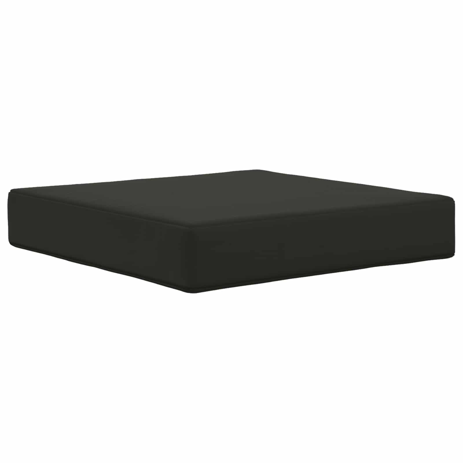 Sofakissen für draußen 3 pcs Schwarz Polyester