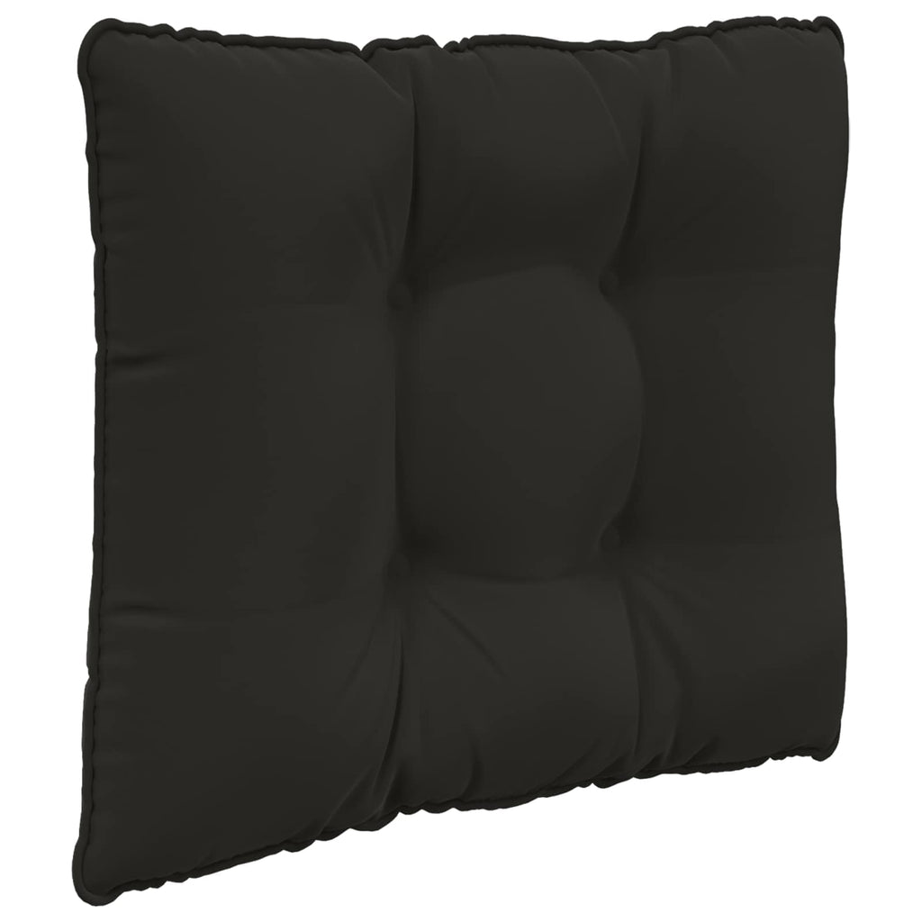 Sofakissen für draußen 3 pcs Schwarz Polyester