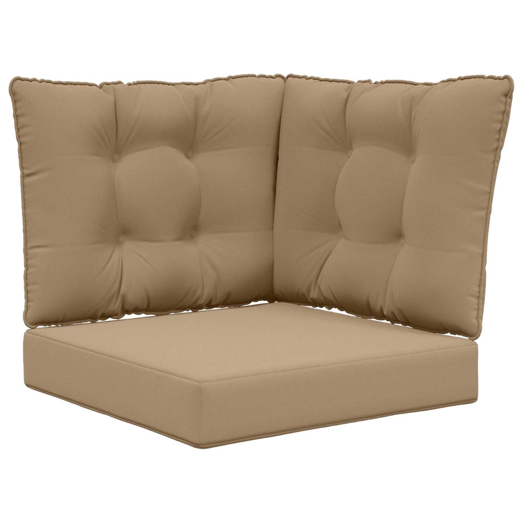 Sofakissen für draußen 3 pcs Taupe Polyester