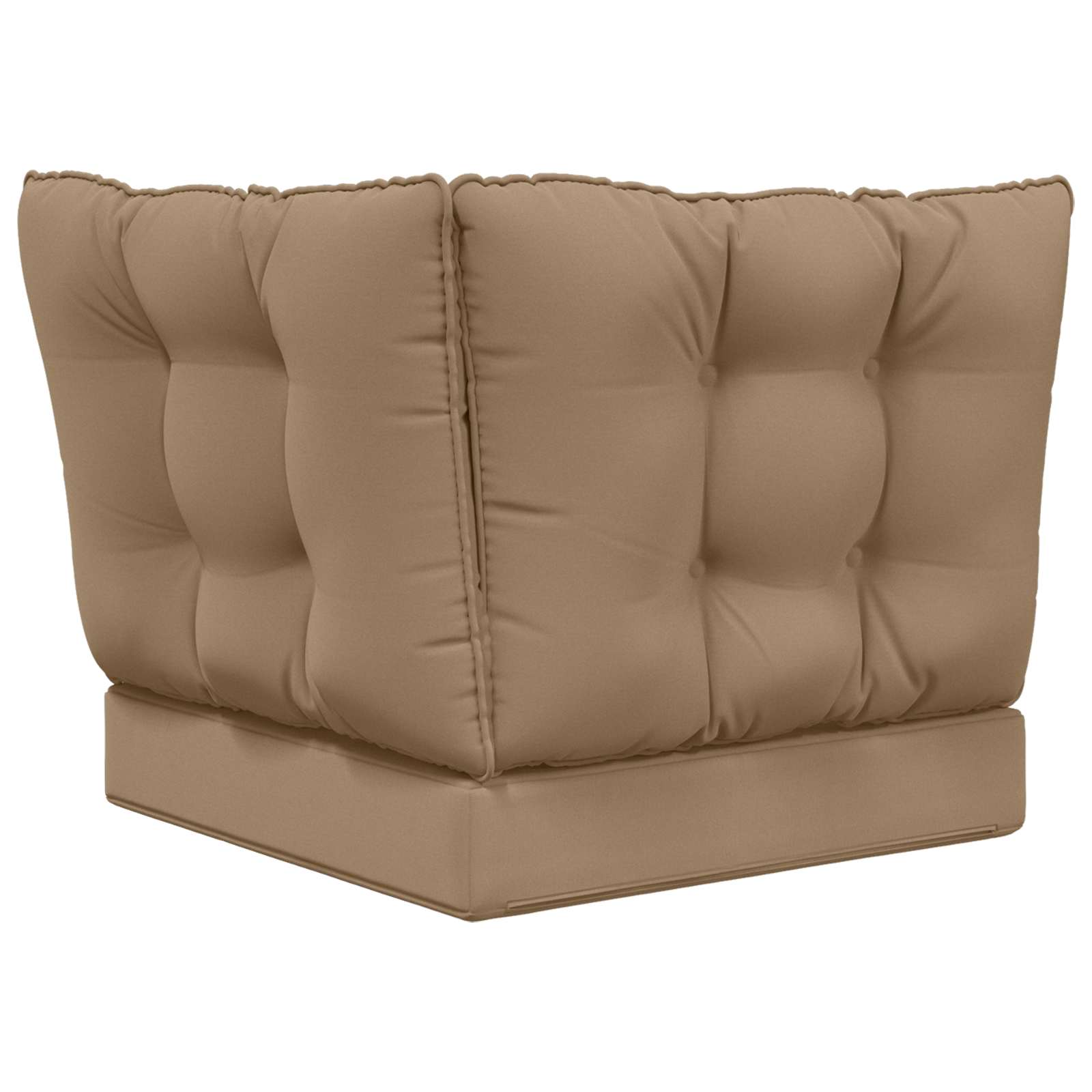 Sofakissen für draußen 3 pcs Taupe Polyester
