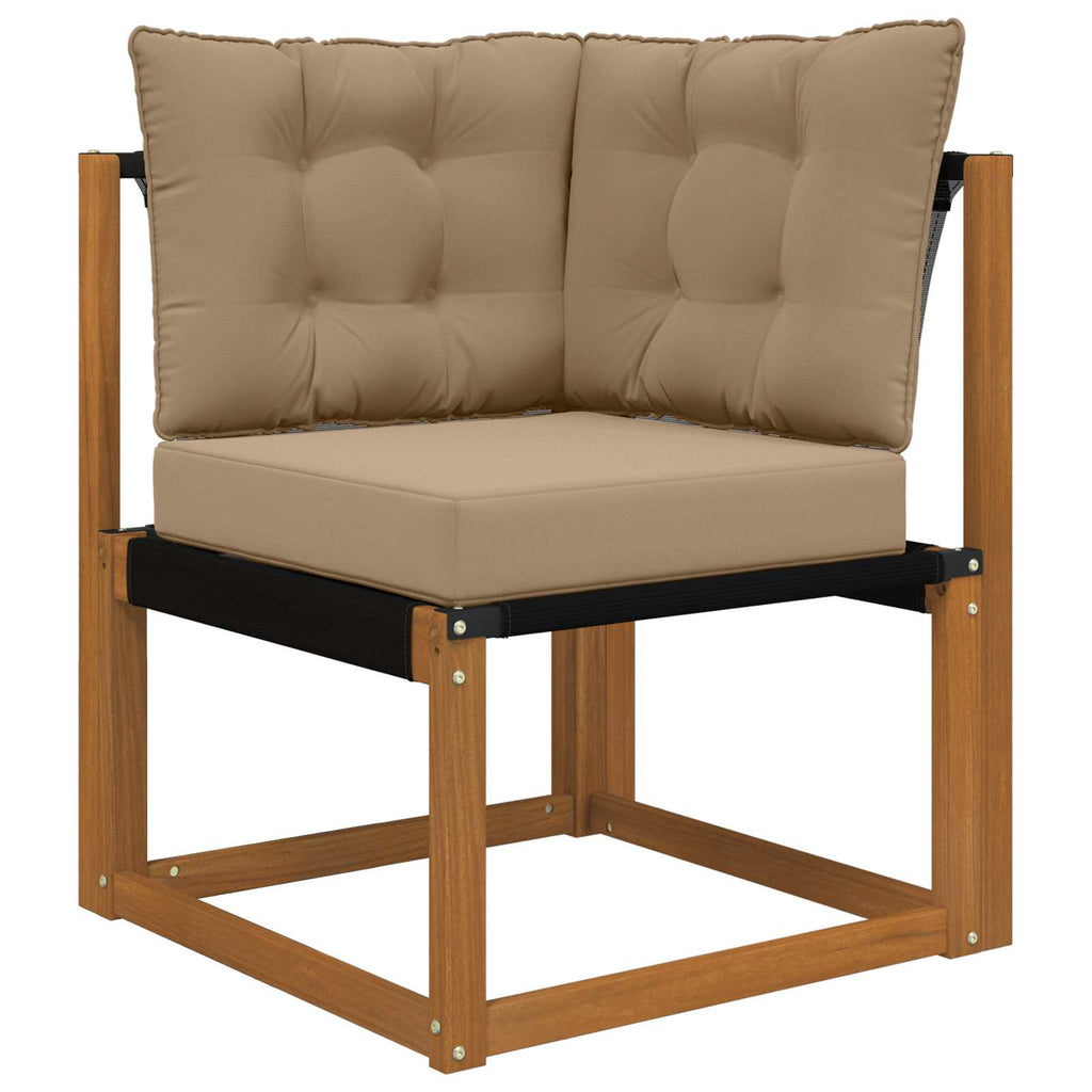 Sofakissen für draußen 3 pcs Taupe Polyester