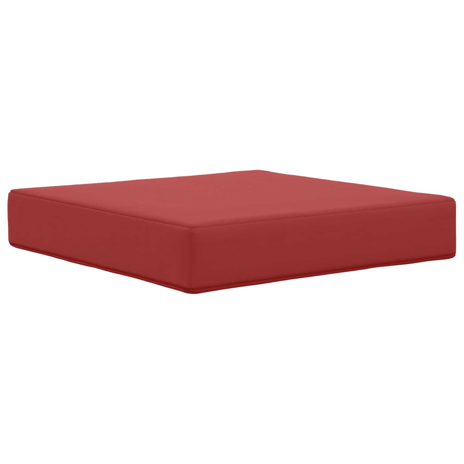 Sofakissen für draußen 3 pcs Weinrot Polyester