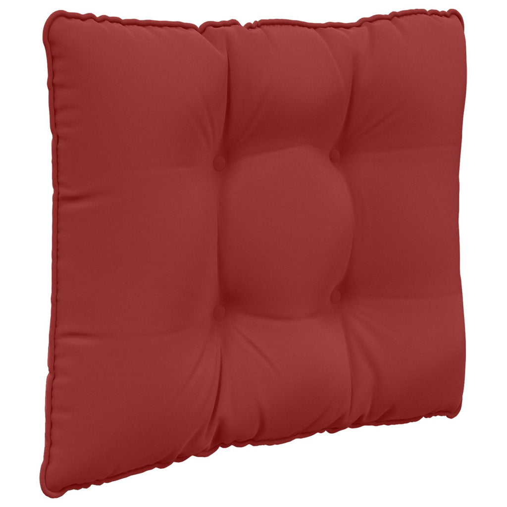 Sofakissen für draußen 3 pcs Weinrot Polyester