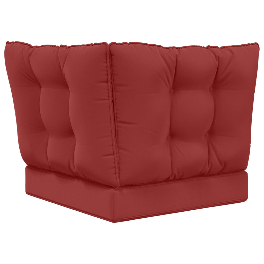 Sofakissen für draußen 3 pcs Weinrot Polyester