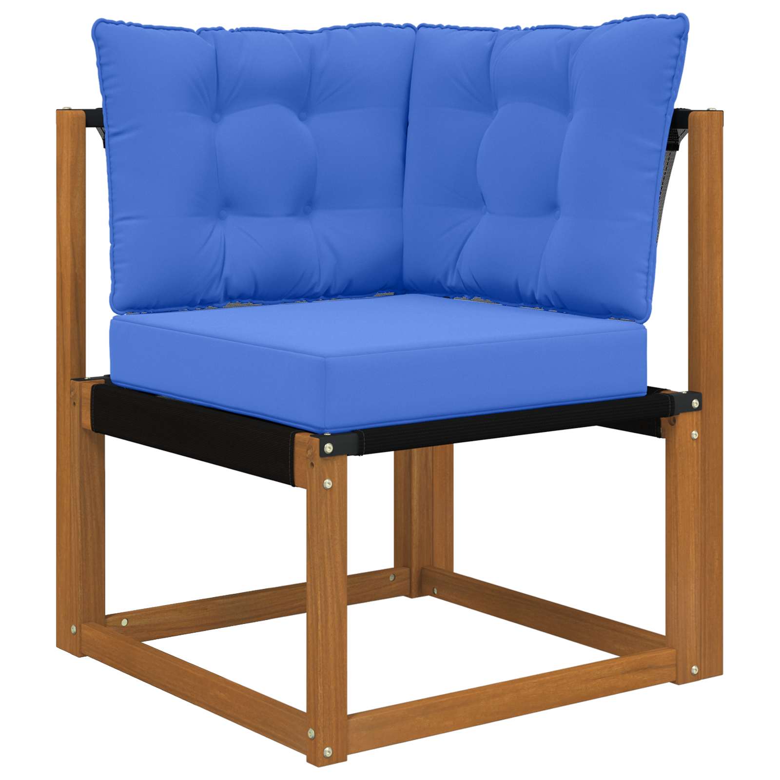 Sofakissen für draußen 3 pcs Königsblau Polyester