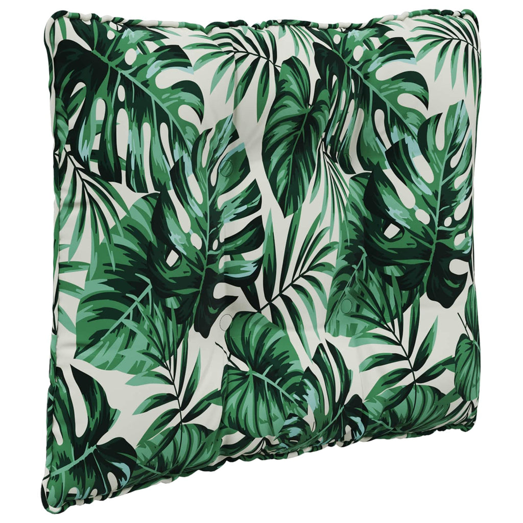 Sofakissen für draußen 3 pcs Blattmuster Polyester