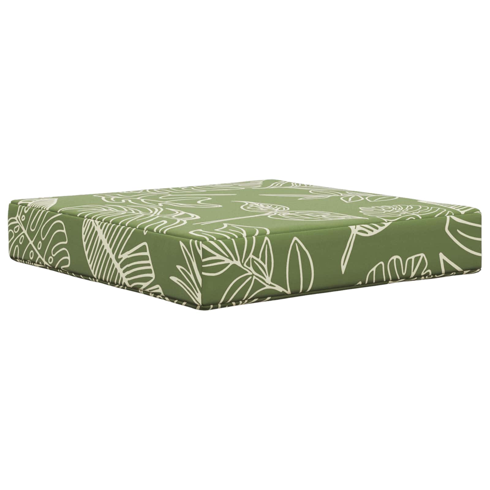 Sofakissen für draußen 3 pcs Blattdesign Polyester