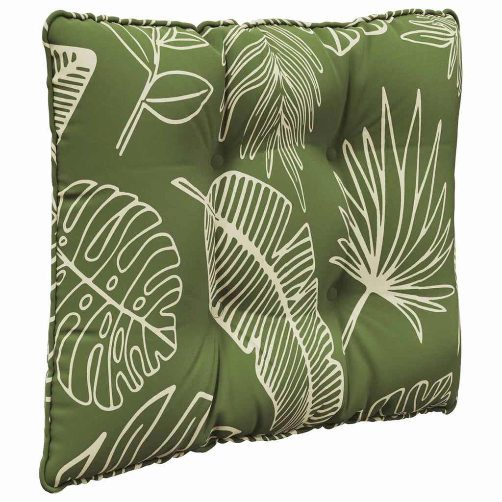 Sofakissen für draußen 3 pcs Blattdesign Polyester