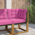 Sofakissen für draußen 3 pcs Rosa Polyester