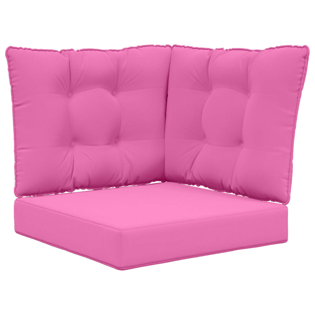 Sofakissen für draußen 3 pcs Rosa Polyester