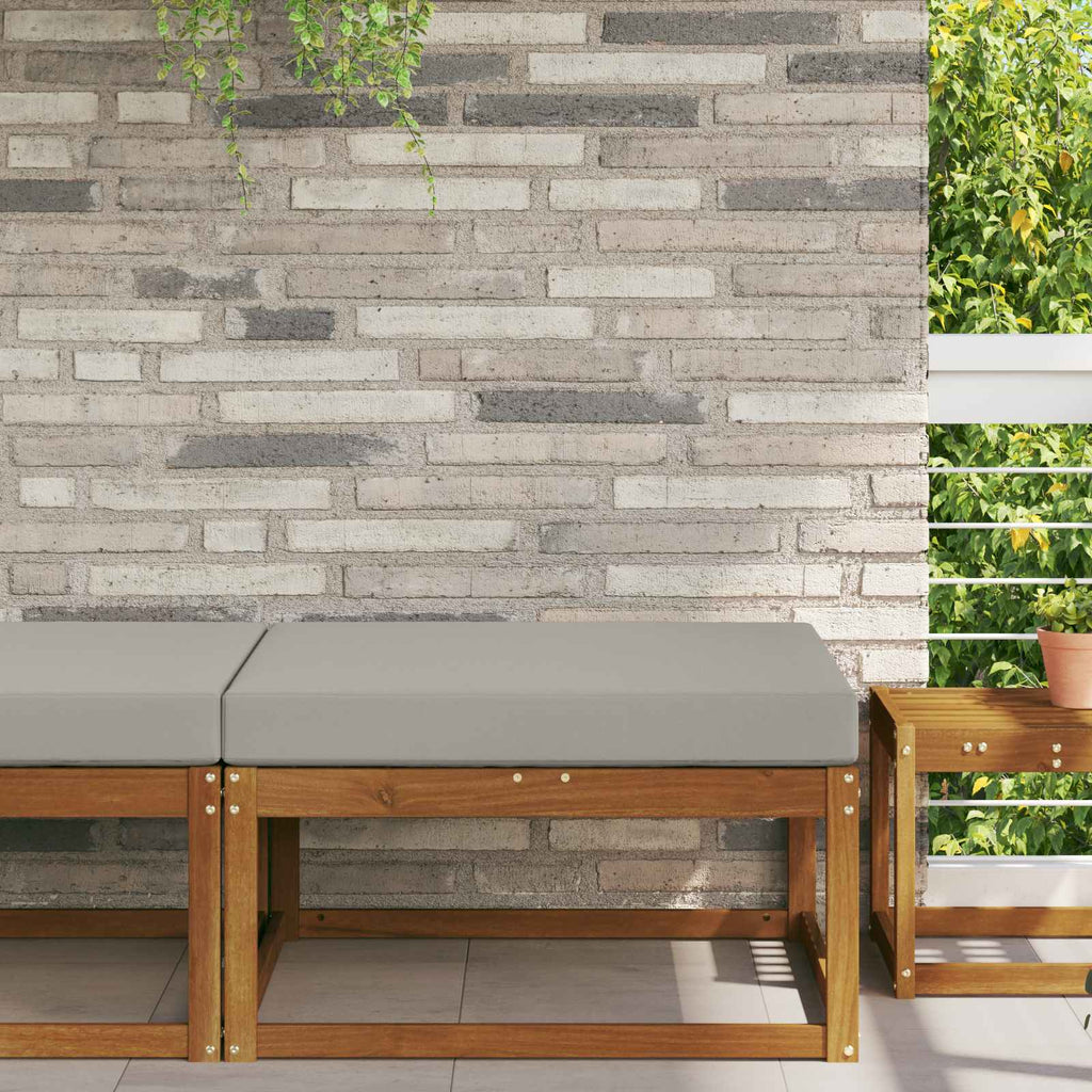 Sofakissen für draußen Grau 80 x 80 x 8 cm Polyester