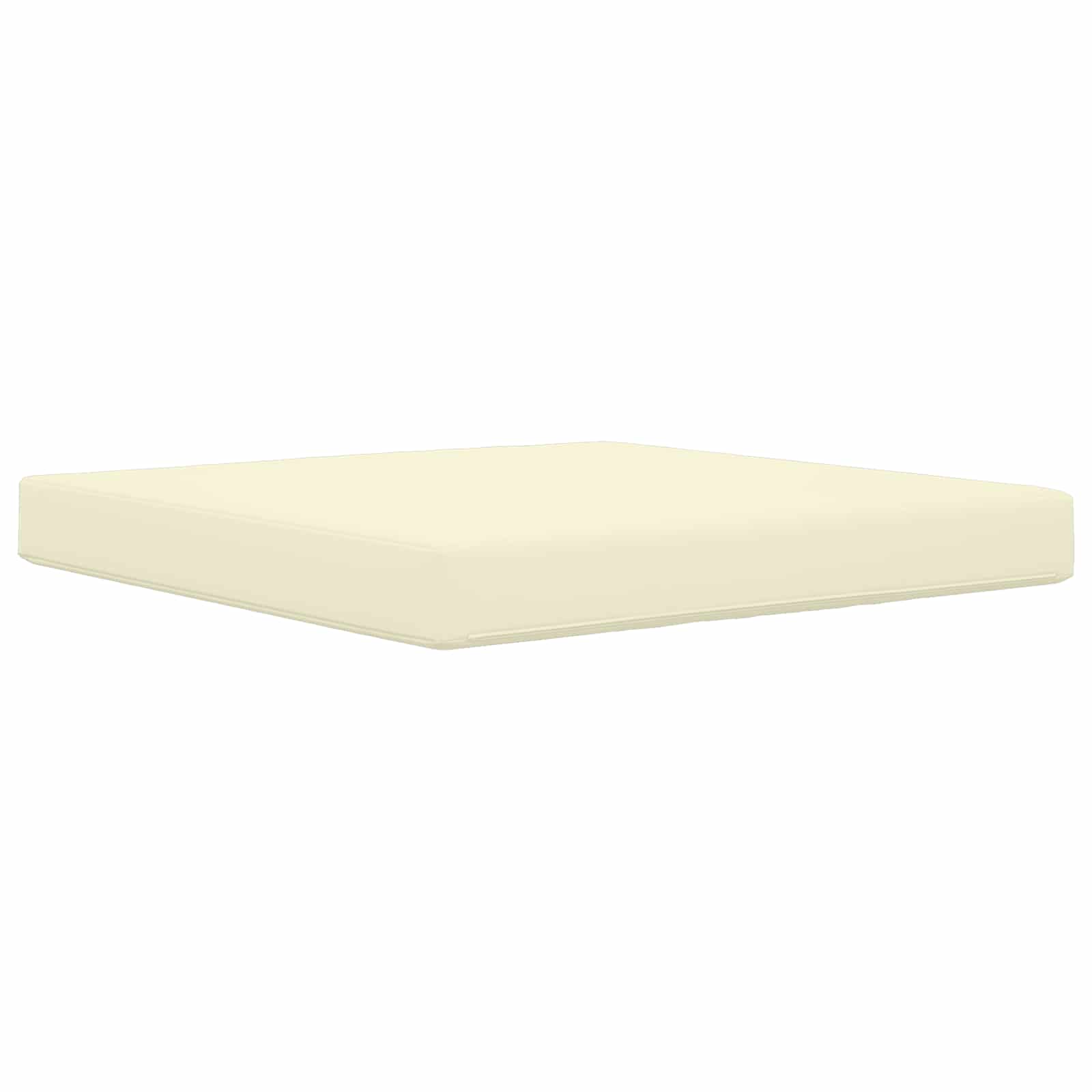 Sofakissen für draußen Creme 80 x 80 x 8 cm Polyester