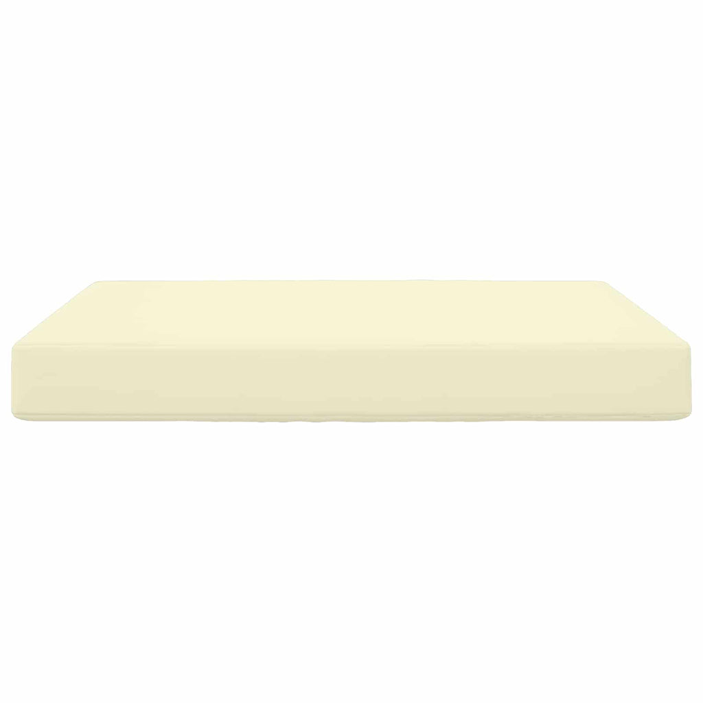 Sofakissen für draußen Creme 80 x 80 x 8 cm Polyester
