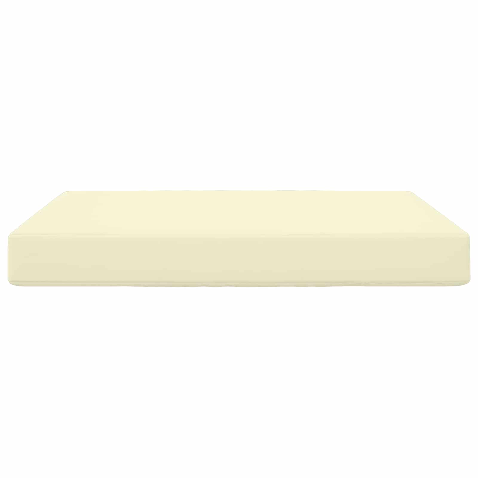 Sofakissen für draußen Creme 80 x 80 x 8 cm Polyester