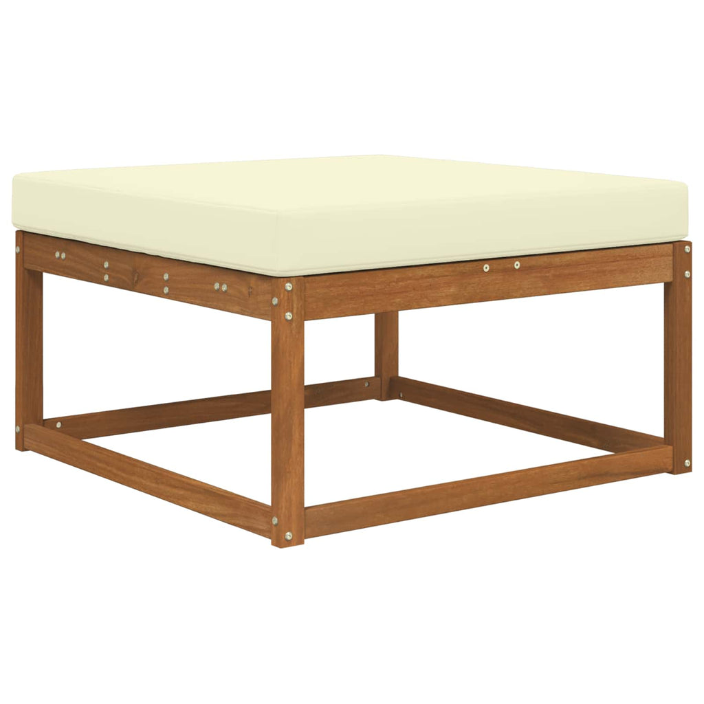 Sofakissen für draußen Creme 80 x 80 x 8 cm Polyester