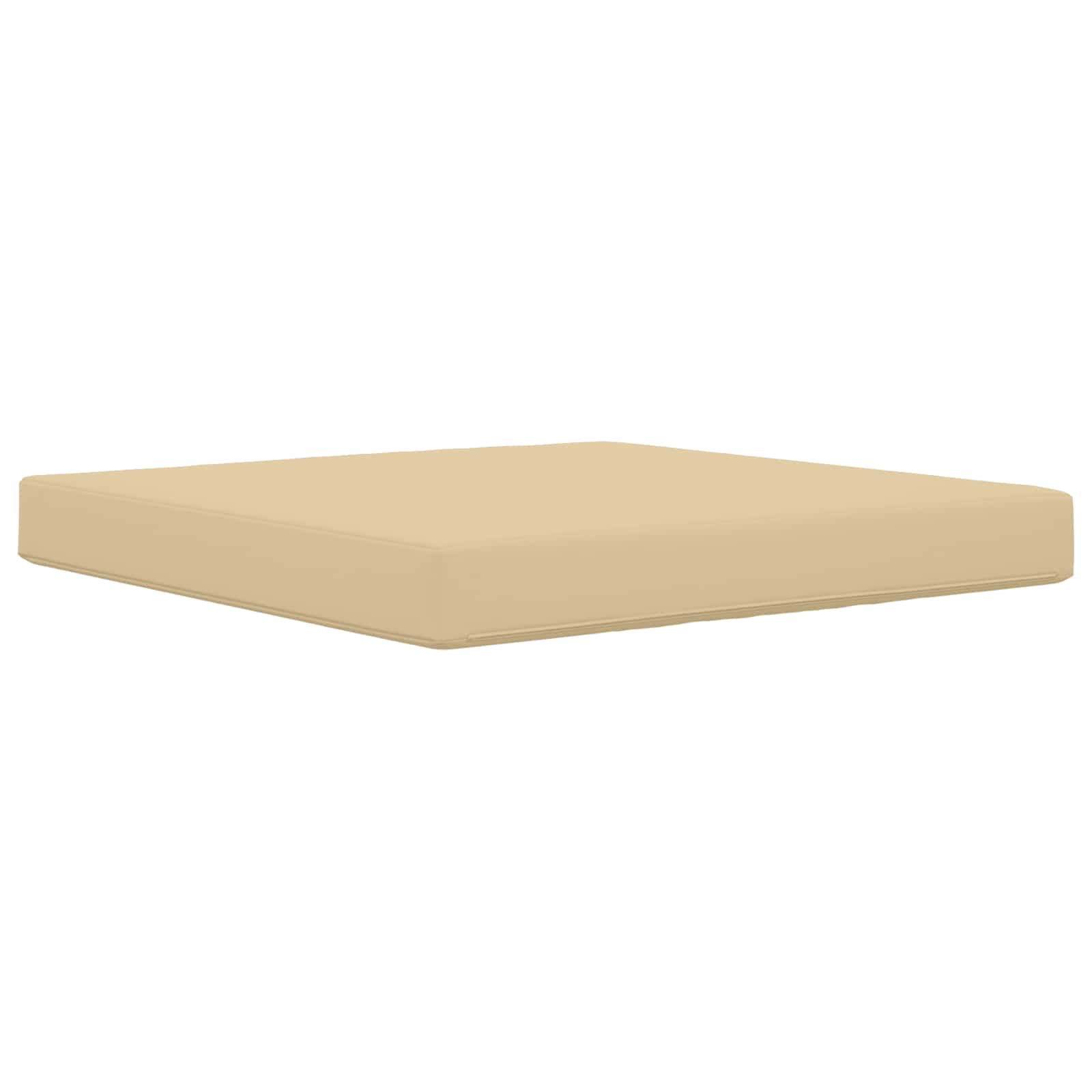 Sofakissen für draußen Beige 80 x 80 x 8 cm Polyester