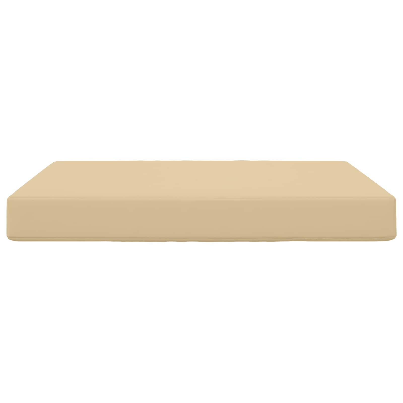 Sofakissen für draußen Beige 80 x 80 x 8 cm Polyester