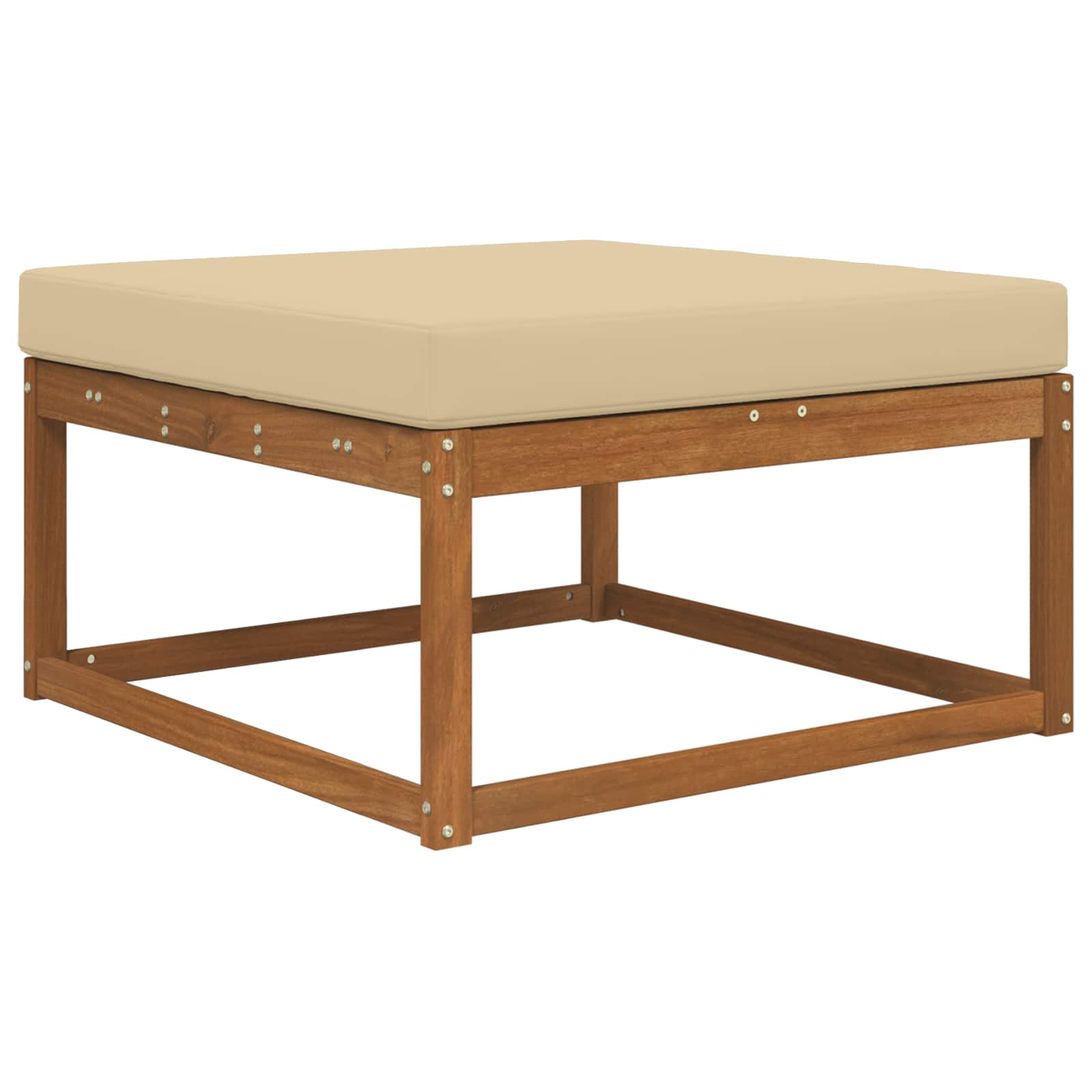 Sofakissen für draußen Beige 80 x 80 x 8 cm Polyester