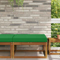 Sofakissen für draußen Grün 80 x 80 x 8 cm Polyester
