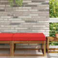 Sofakissen für draußen Rot 80 x 80 x 8 cm Polyester