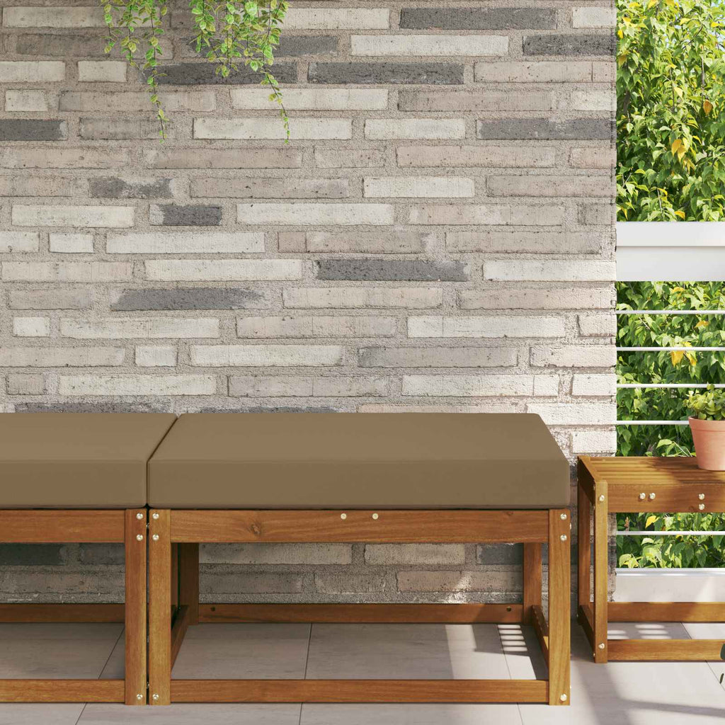 Sofakissen für draußen Taupe 80 x 80 x 8 cm Polyester