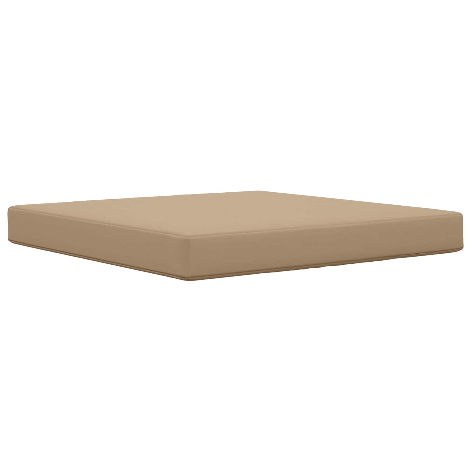 Sofakissen für draußen Taupe 80 x 80 x 8 cm Polyester