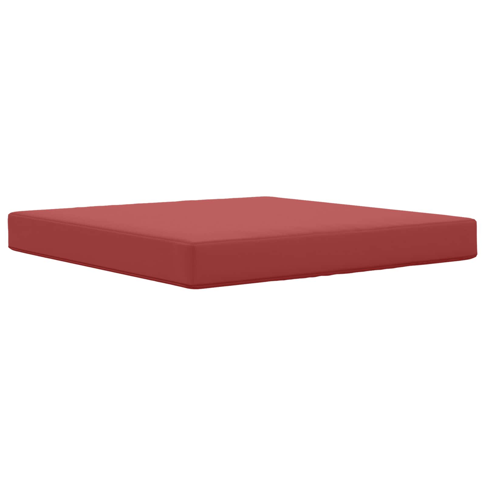 Sofakissen für draußen Weinrot 80 x 80 x 8 cm Polyester