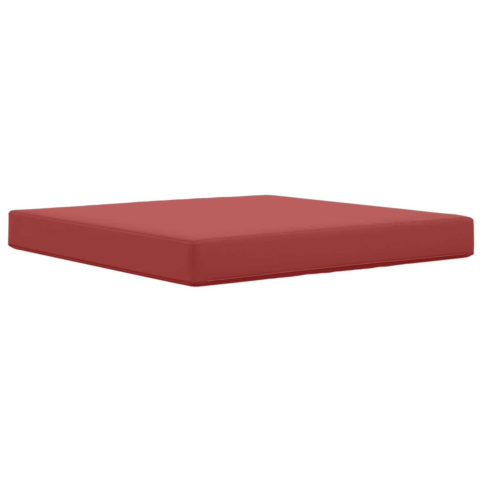 Sofakissen für draußen Weinrot 80 x 80 x 8 cm Polyester