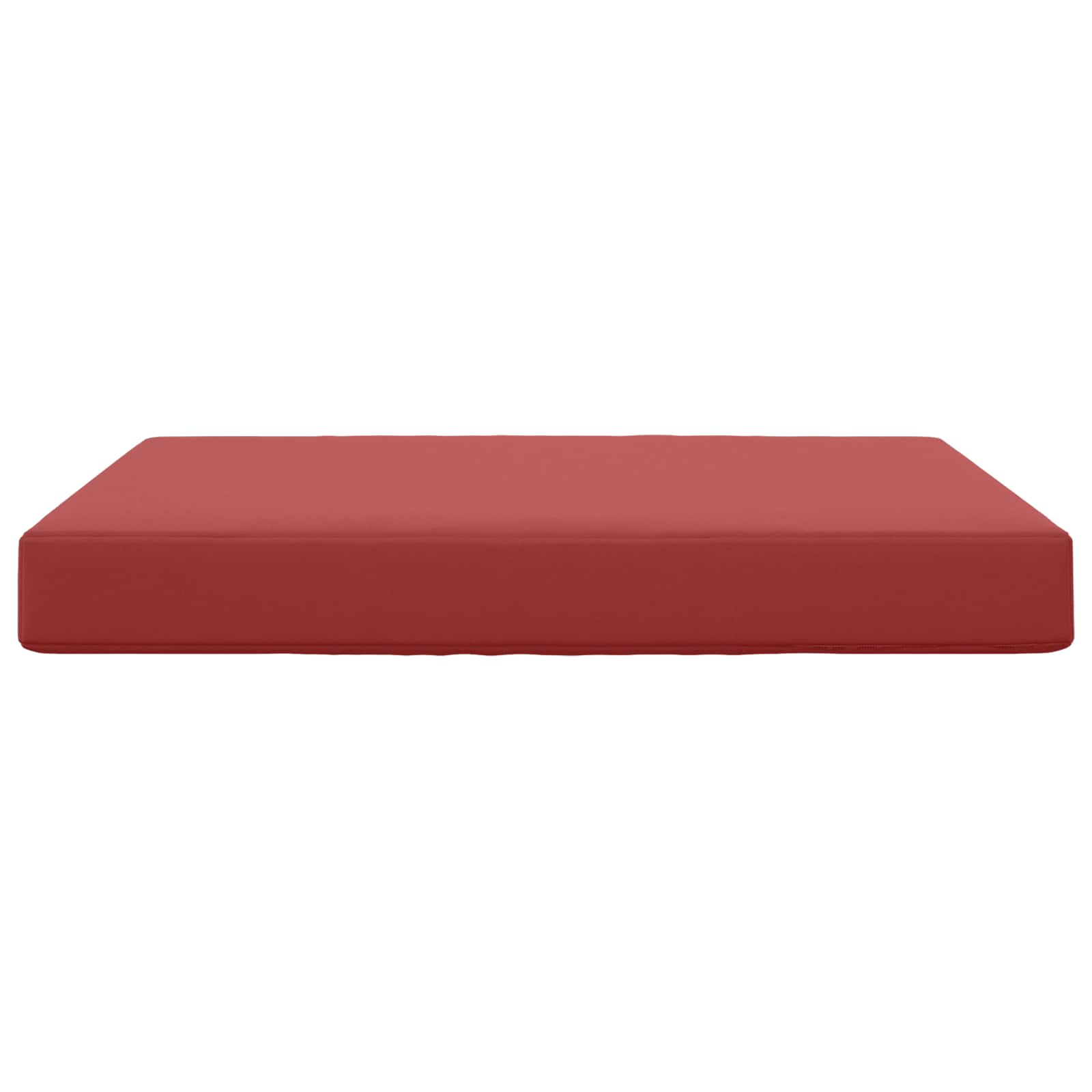 Sofakissen für draußen Weinrot 80 x 80 x 8 cm Polyester