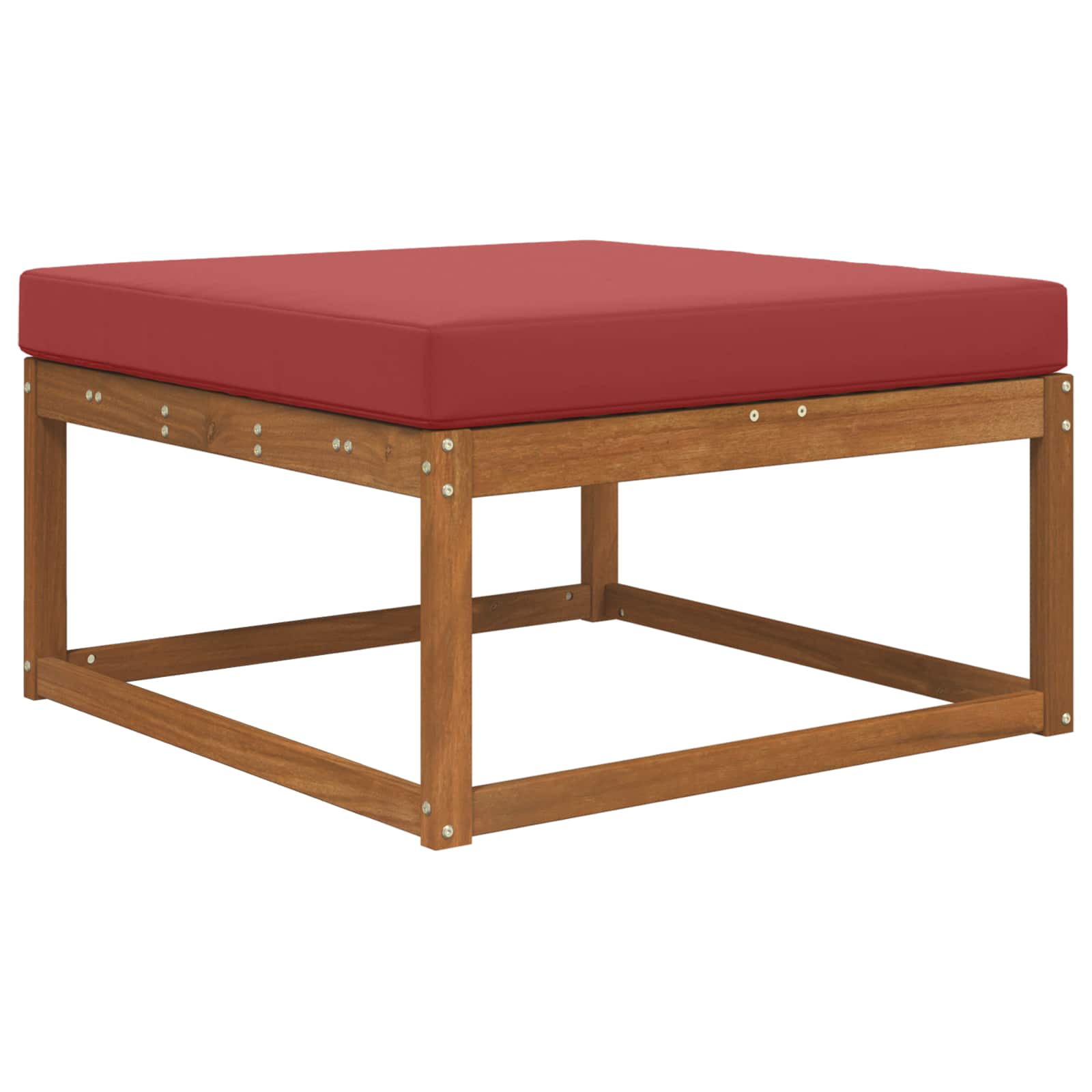 Sofakissen für draußen Weinrot 80 x 80 x 8 cm Polyester