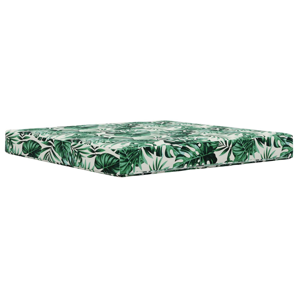 Sofakissen für draußen Blattmuster 80 x 80 x 8 cm Polyester