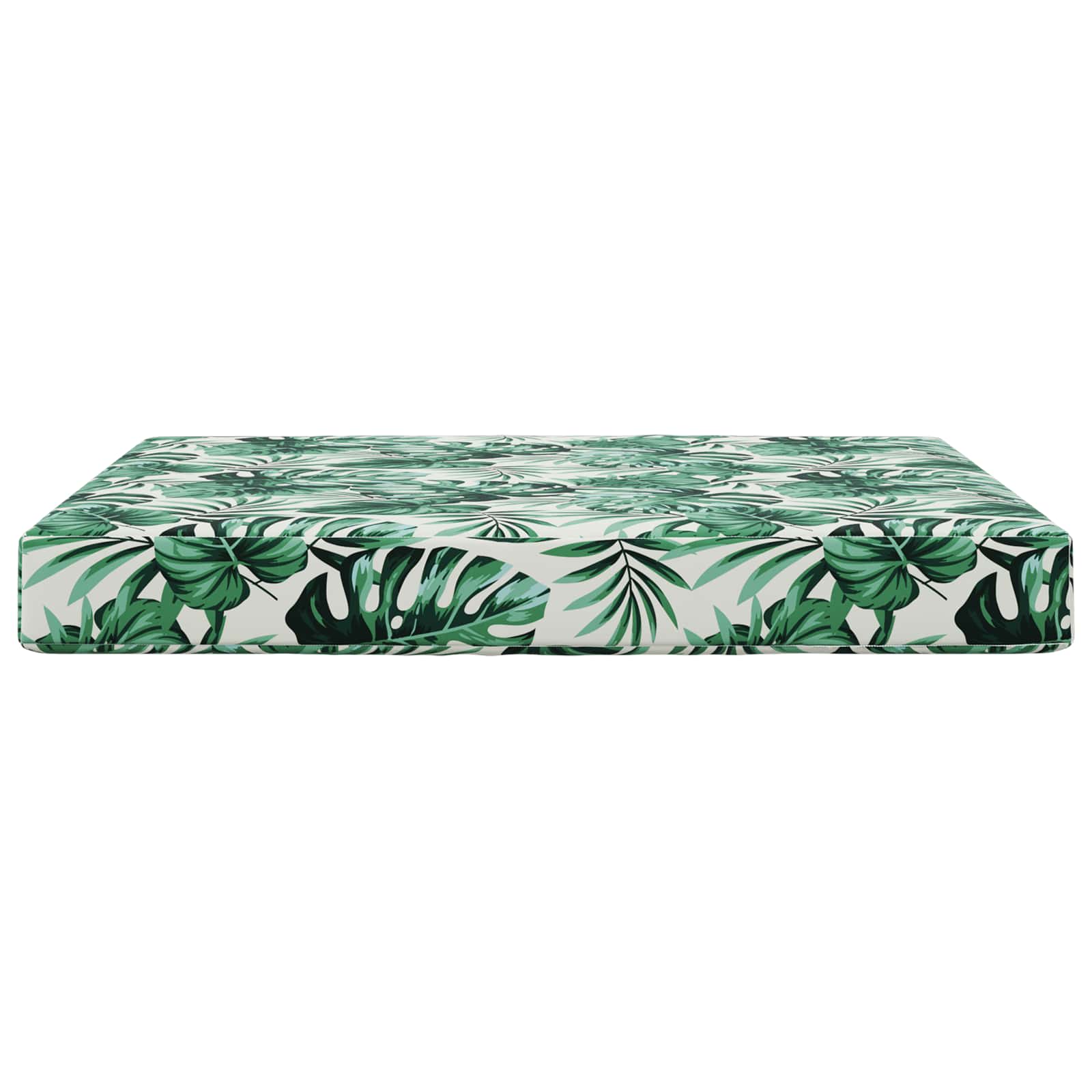 Sofakissen für draußen Blattmuster 80 x 80 x 8 cm Polyester