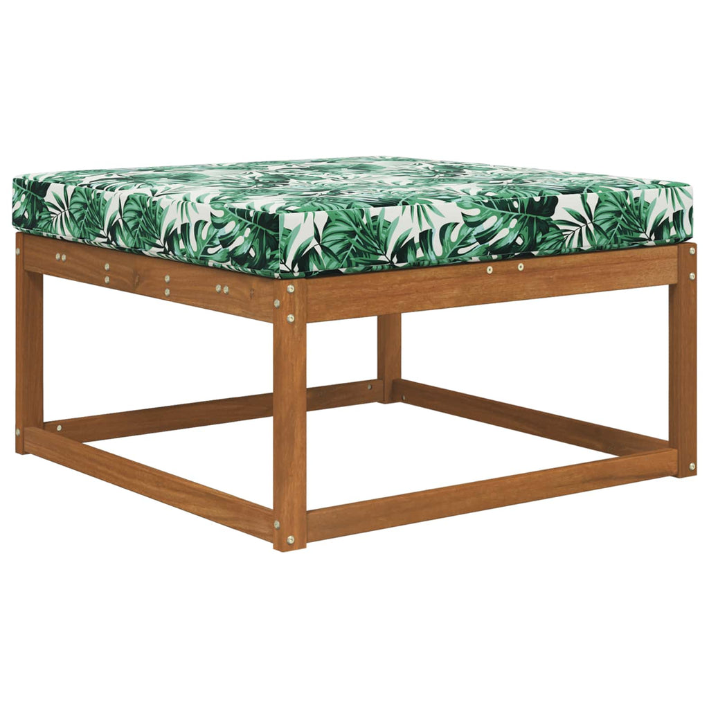 Sofakissen für draußen Blattmuster 80 x 80 x 8 cm Polyester