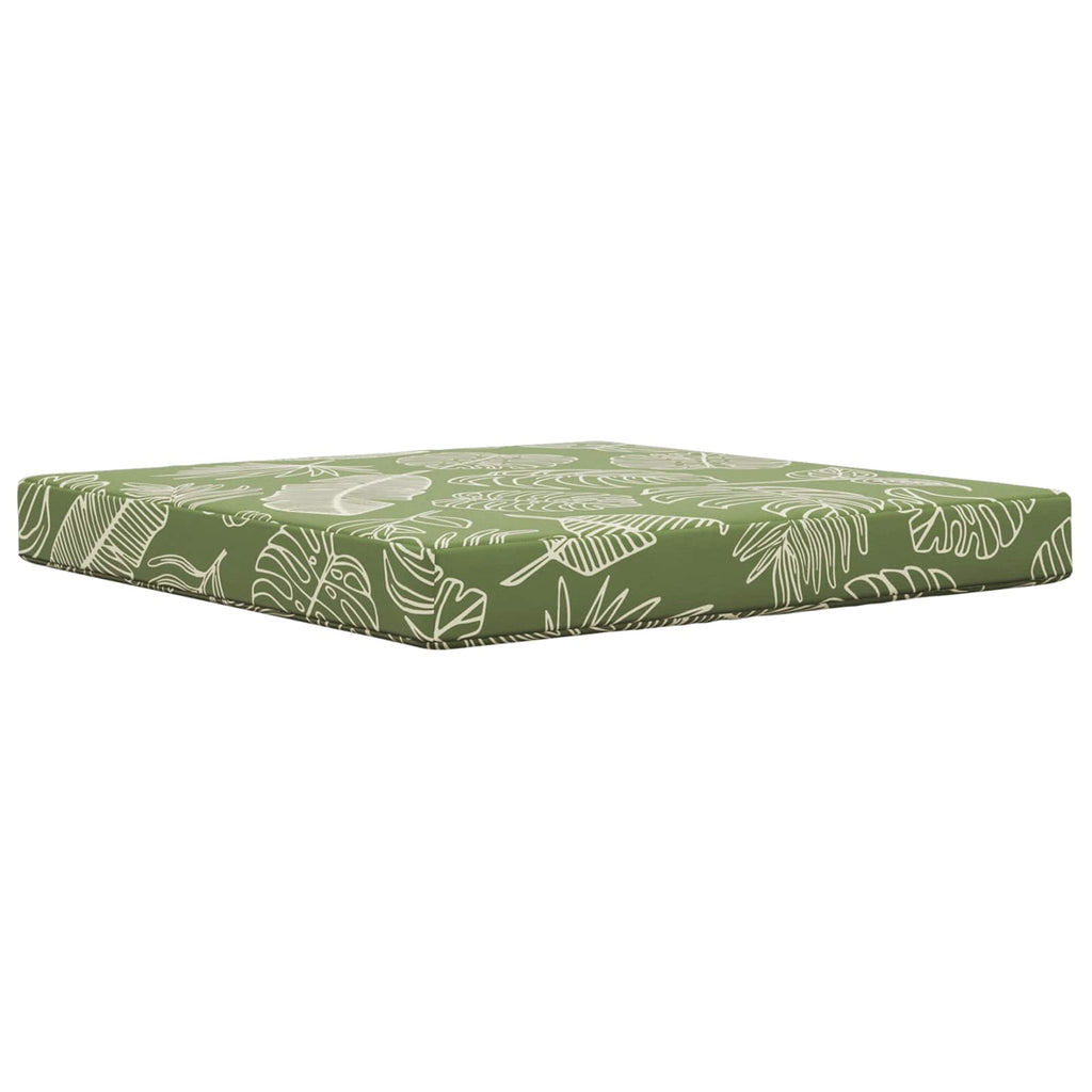 Sofakissen für draußen Blattdesign 80 x 80 x 8 cm Polyester