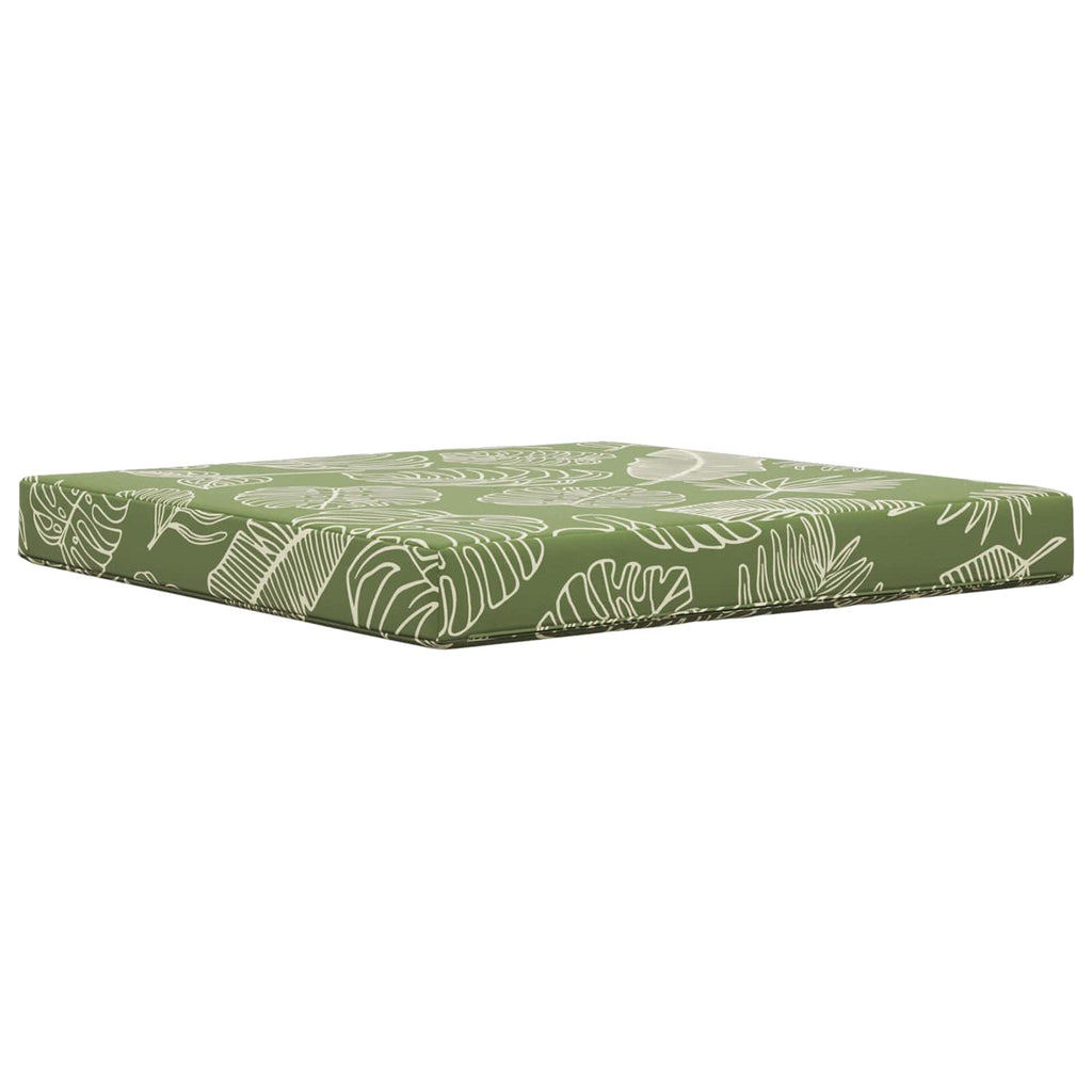 Sofakissen für draußen Blattdesign 80 x 80 x 8 cm Polyester