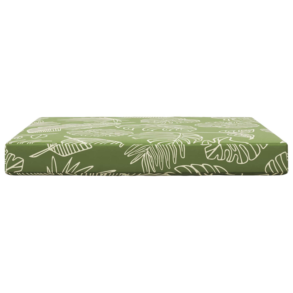 Sofakissen für draußen Blattdesign 80 x 80 x 8 cm Polyester