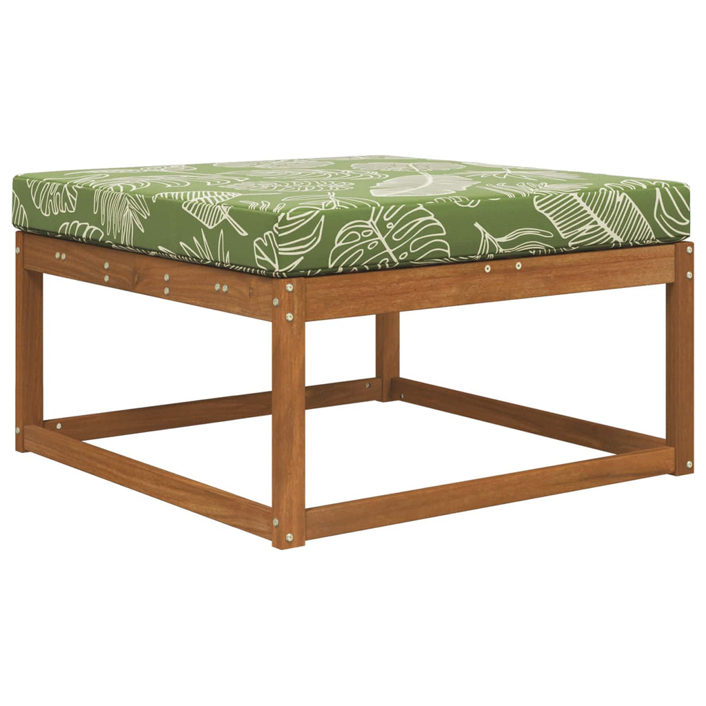 Sofakissen für draußen Blattdesign 80 x 80 x 8 cm Polyester