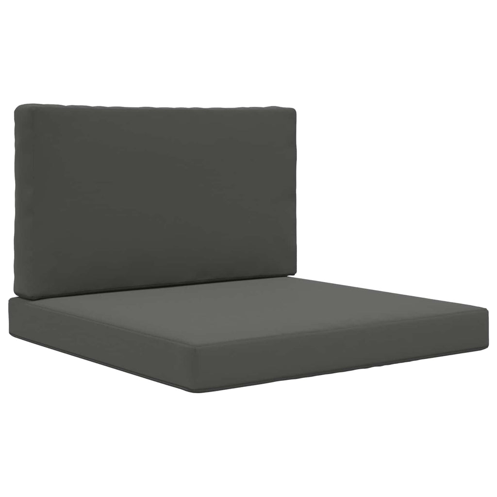 Sofakissen für draußen 2 pcs Anthrazit Polyester