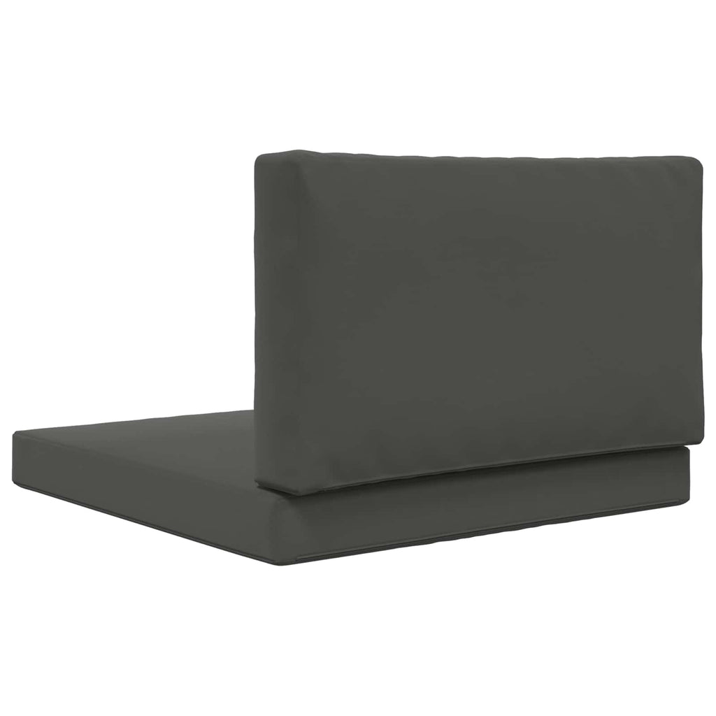 Sofakissen für draußen 2 pcs Anthrazit Polyester