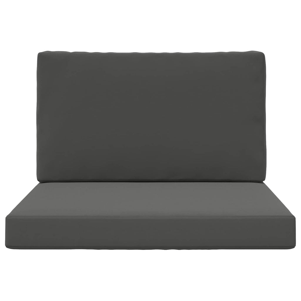 Sofakissen für draußen 2 pcs Anthrazit Polyester