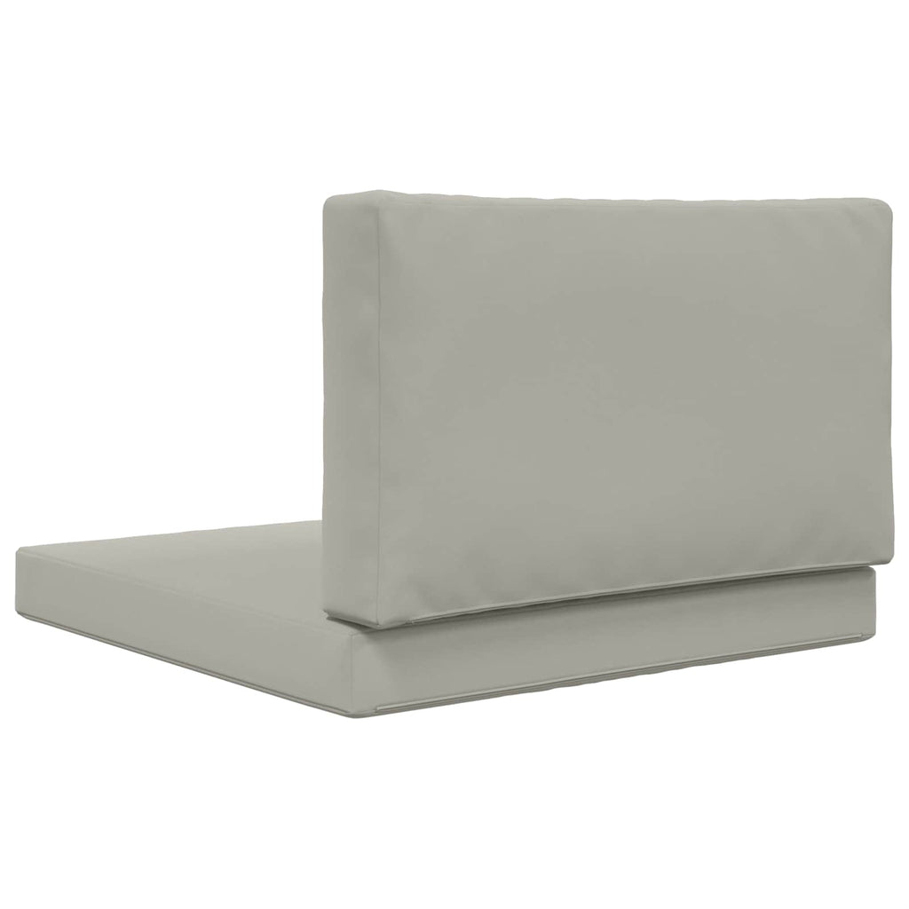 Sofakissen für draußen 2 pcs Grau Polyester