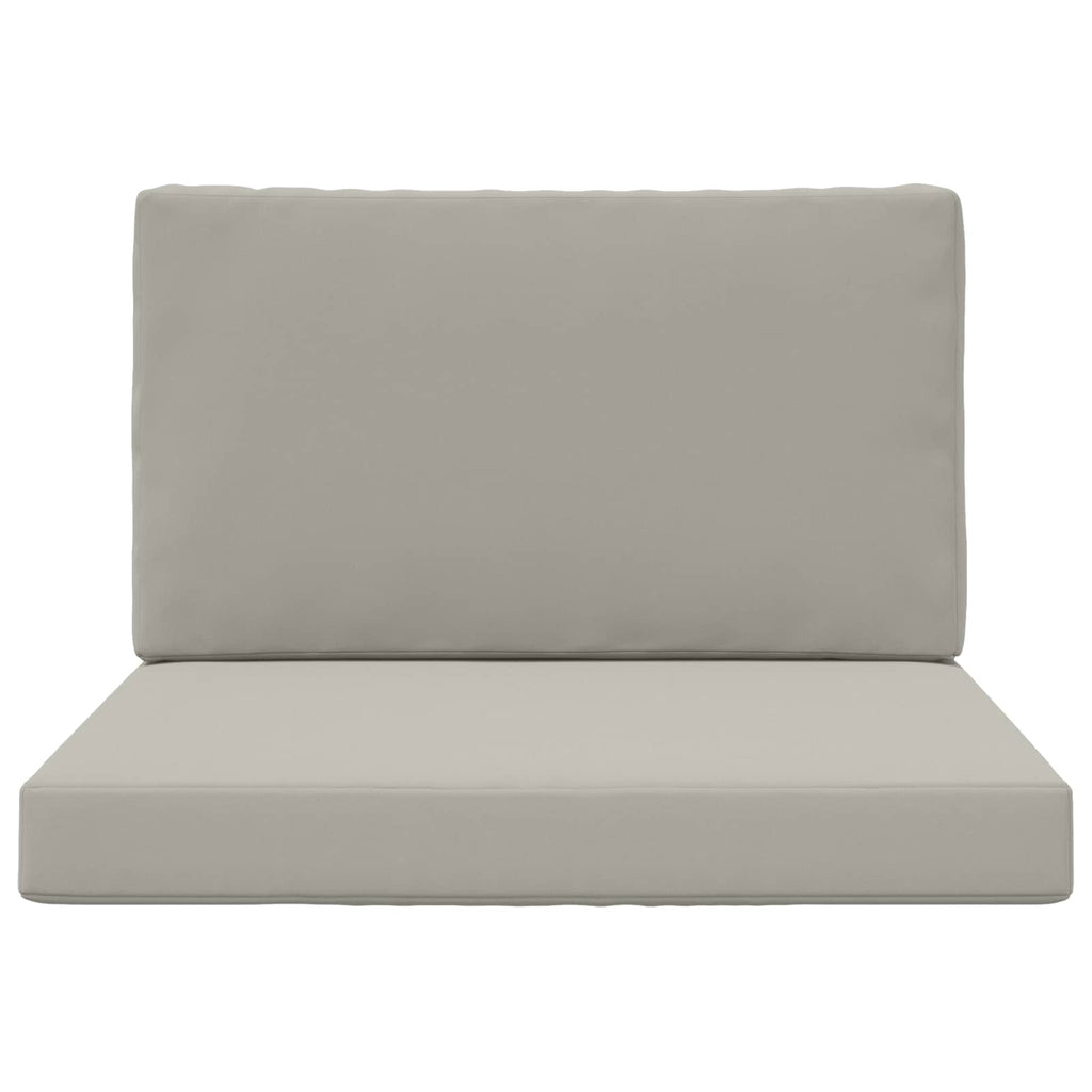 Sofakissen für draußen 2 pcs Grau Polyester