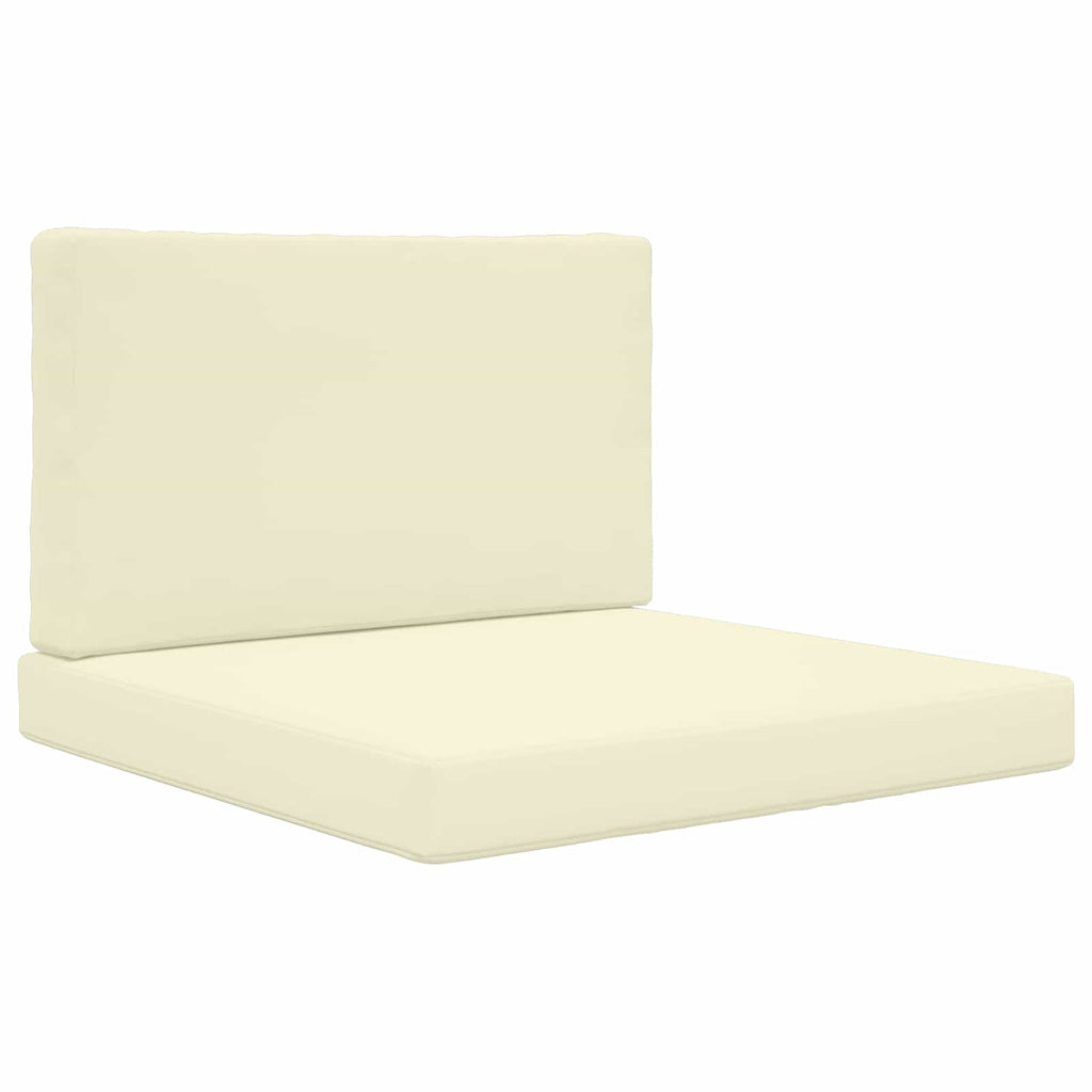 Sofakissen für draußen 2 pcs Creme Polyester