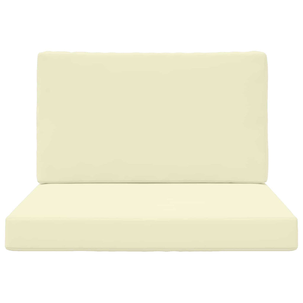 Sofakissen für draußen 2 pcs Creme Polyester