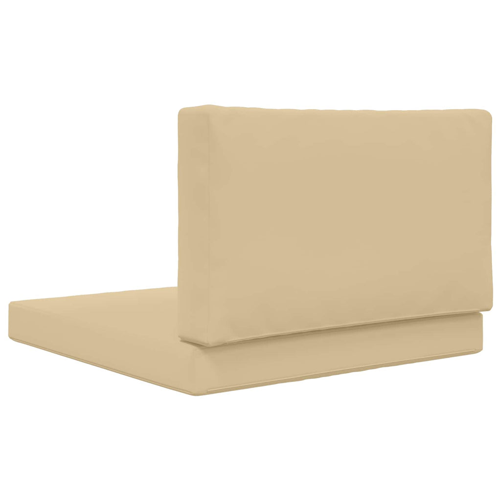Sofakissen für draußen 2 pcs Beige Polyester