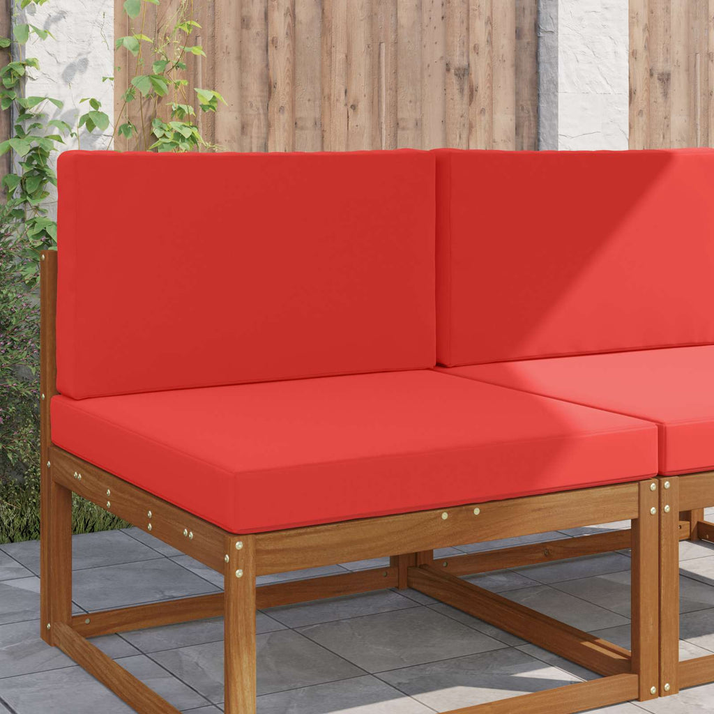 Sofakissen für draußen 2 pcs Rot Polyester