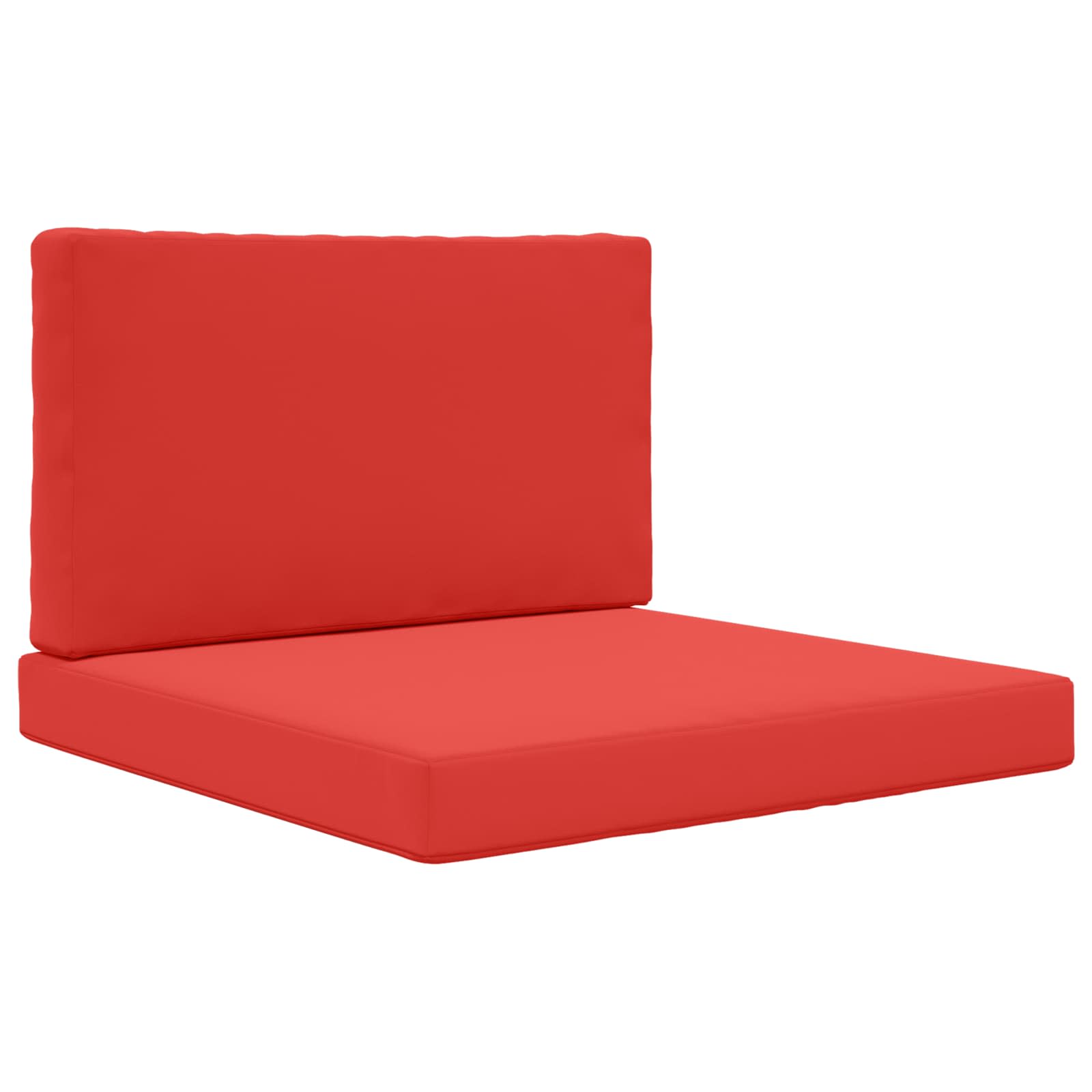 Sofakissen für draußen 2 pcs Rot Polyester