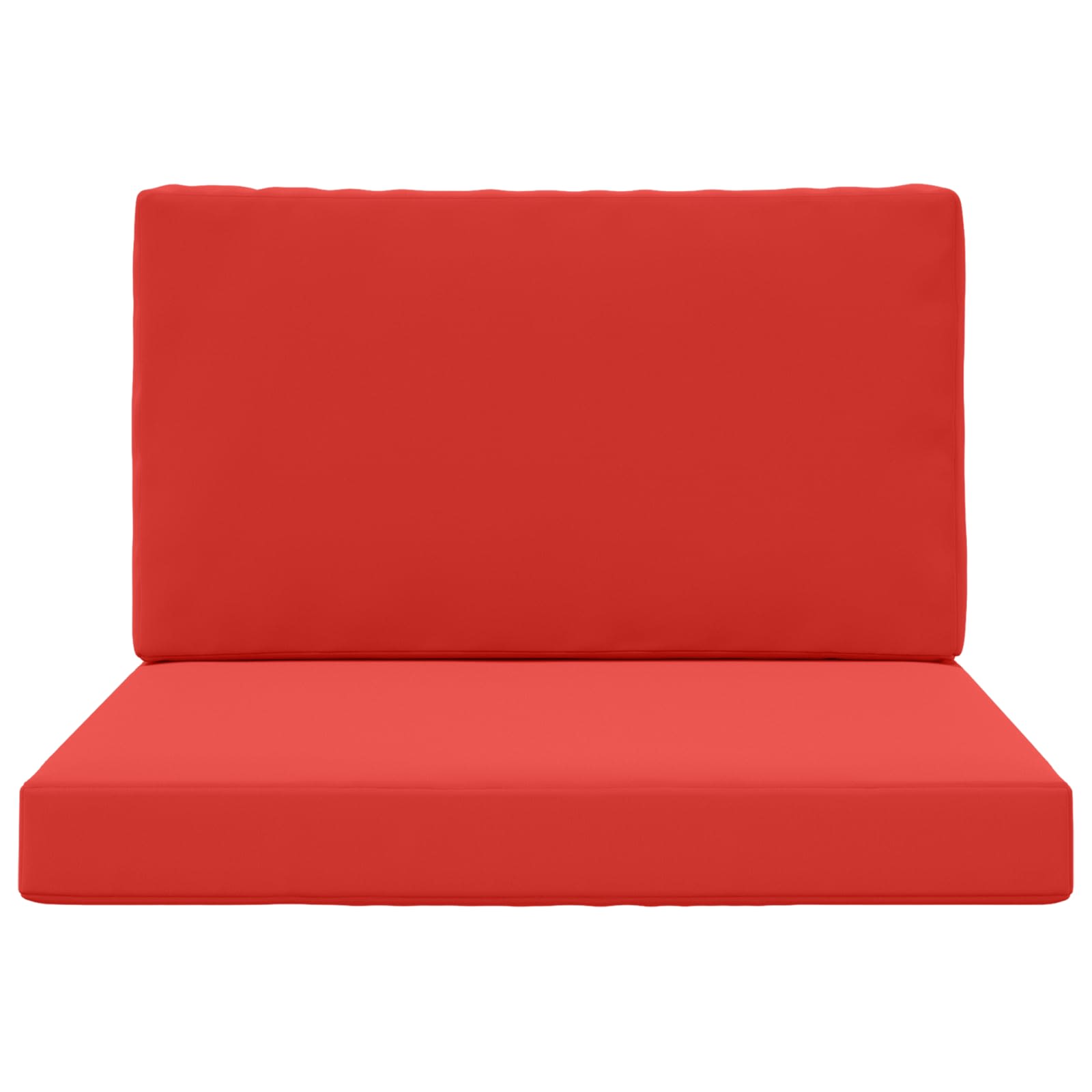 Sofakissen für draußen 2 pcs Rot Polyester