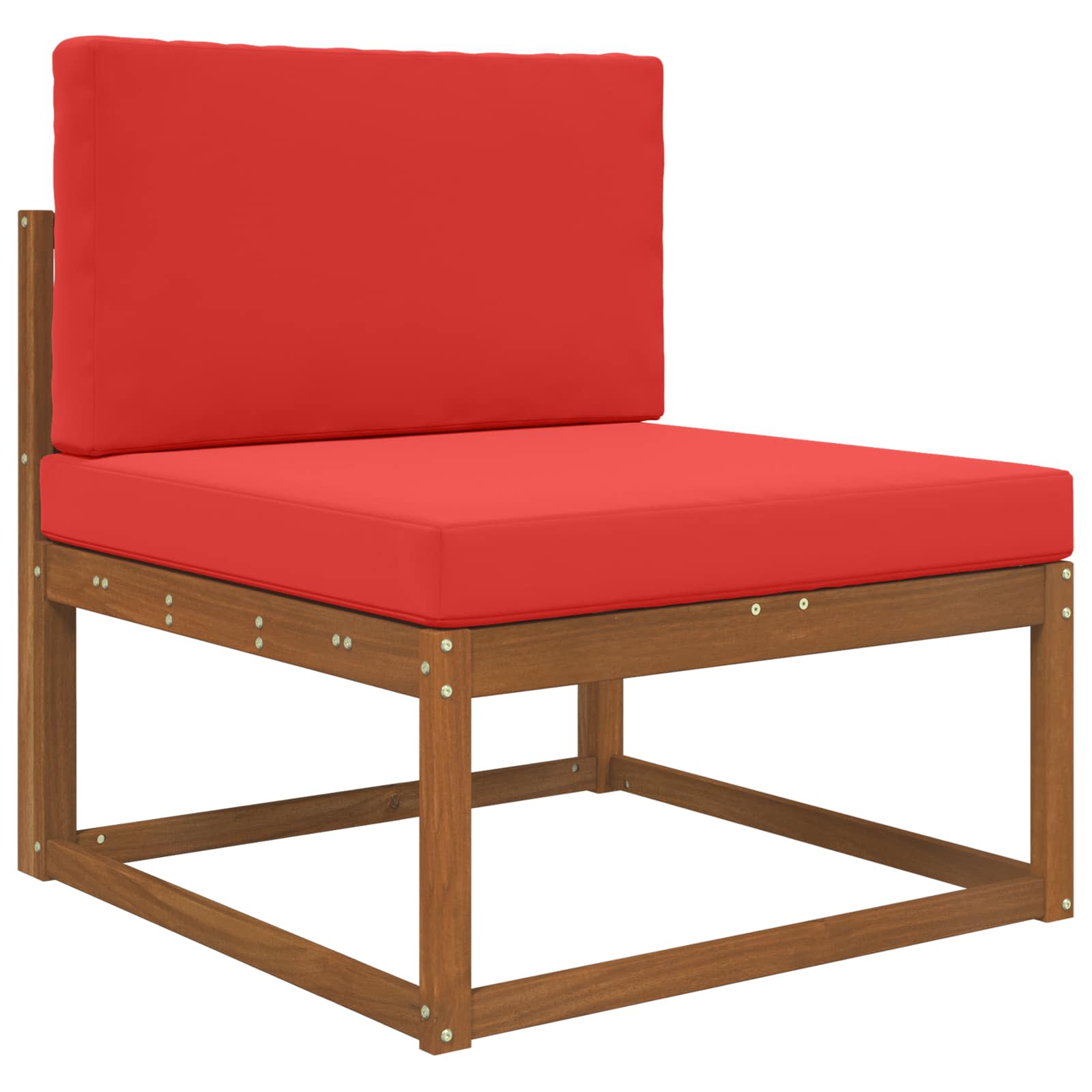 Sofakissen für draußen 2 pcs Rot Polyester